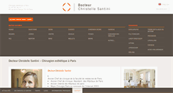 Desktop Screenshot of docteursantini-chirurgienesthetiqueparis.com